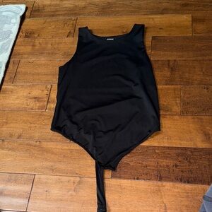 Alfani Black Sleeveless Bodysuit